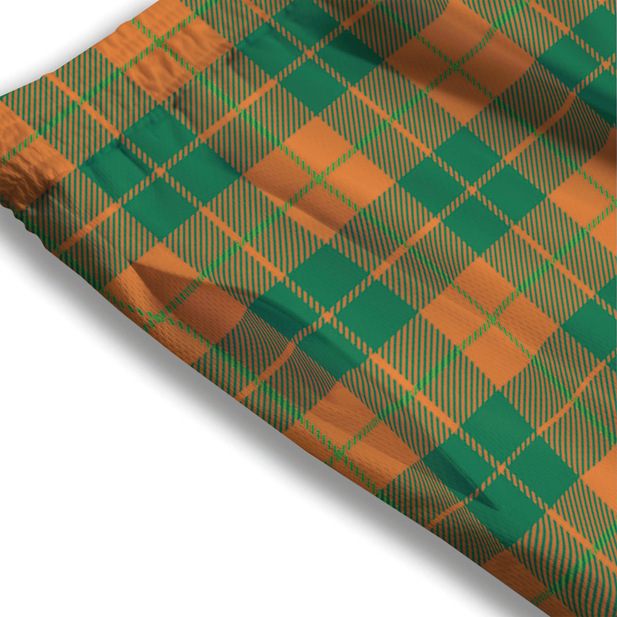 Saint Patrick's Day Irish Tartan Print Mesh Shorts