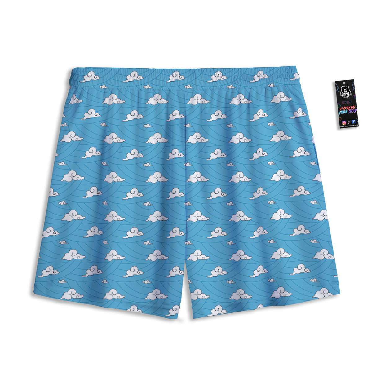 Sakonji Print Pattern Mesh Shorts-grizzshop