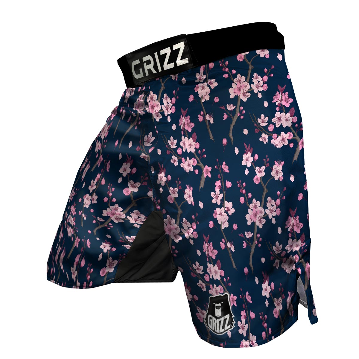 Sakura Cherry Blossom MMA Shorts-grizzshop