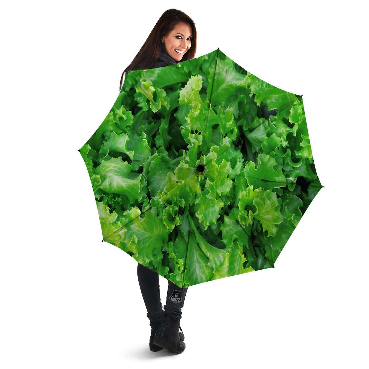 Salad Lettuce Green Print Umbrella-grizzshop