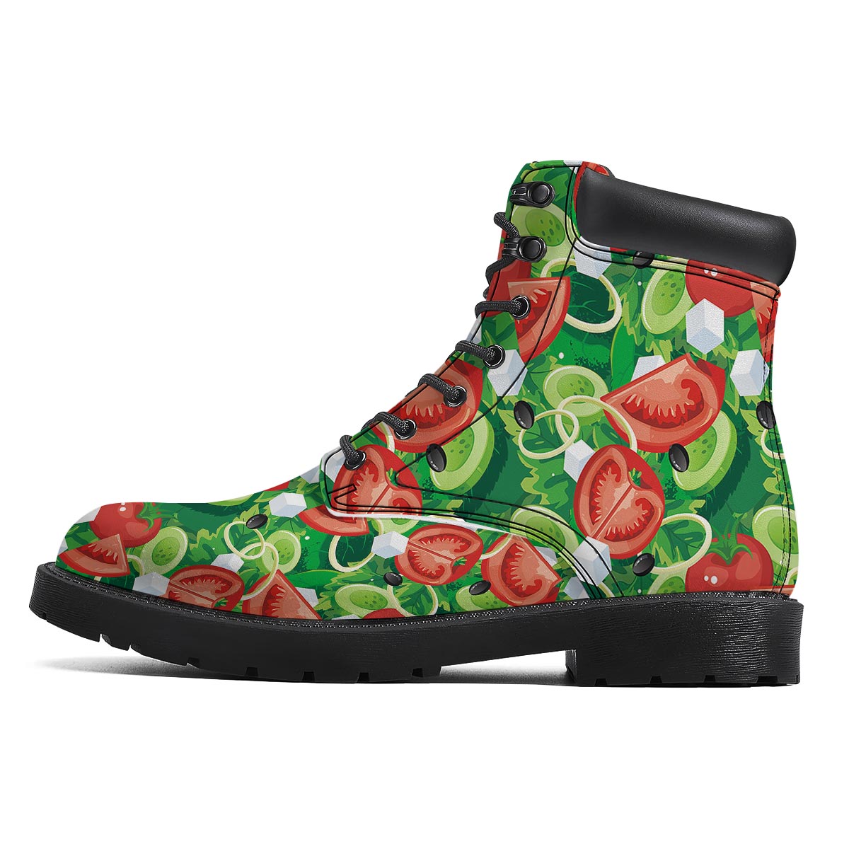 Salad Vegetable Print Pattern Boots-grizzshop