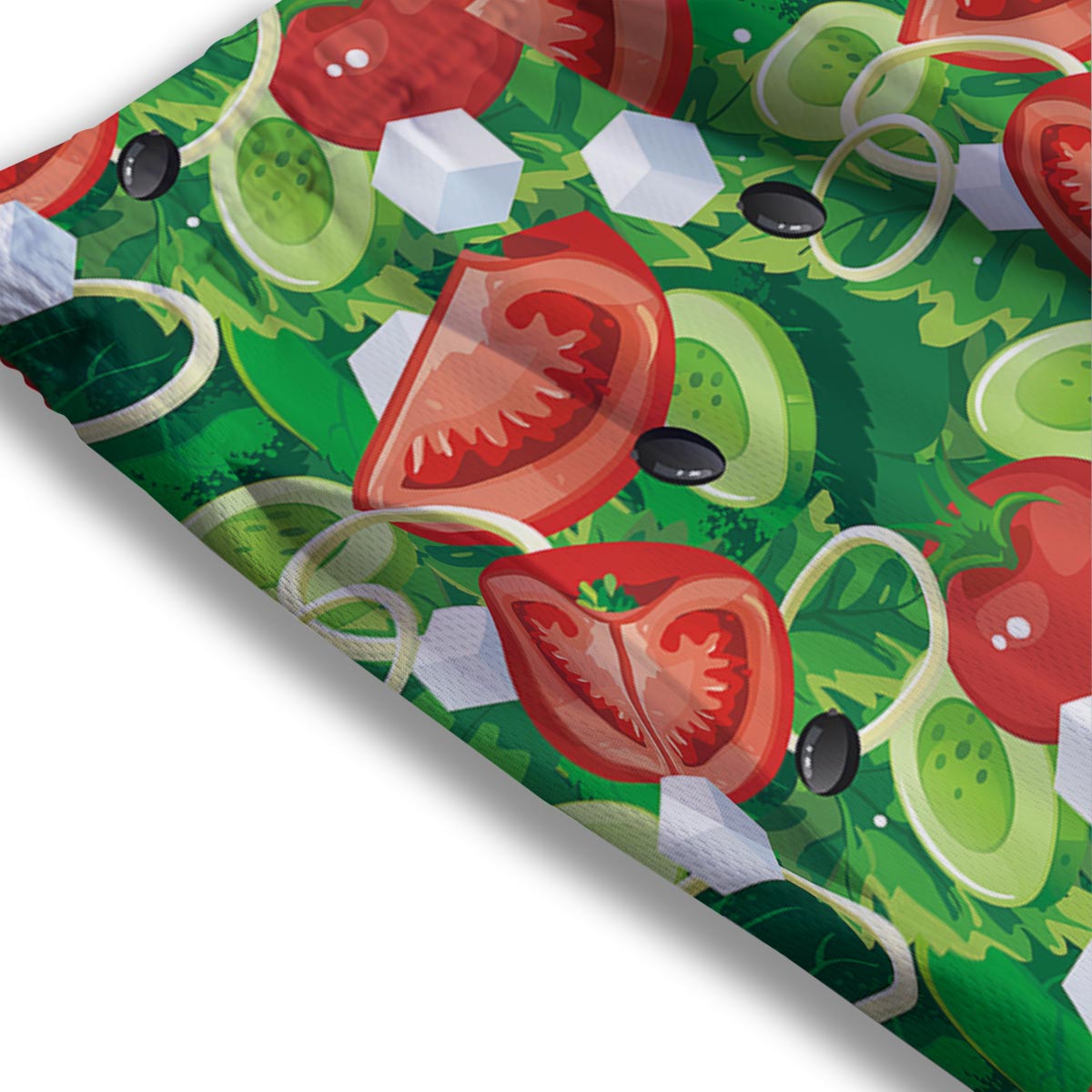 Salad Vegetable Print Pattern Mesh Shorts-grizzshop