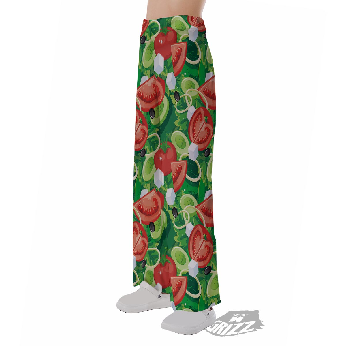 Salad Vegetable Print Pattern Pajama Pants-grizzshop