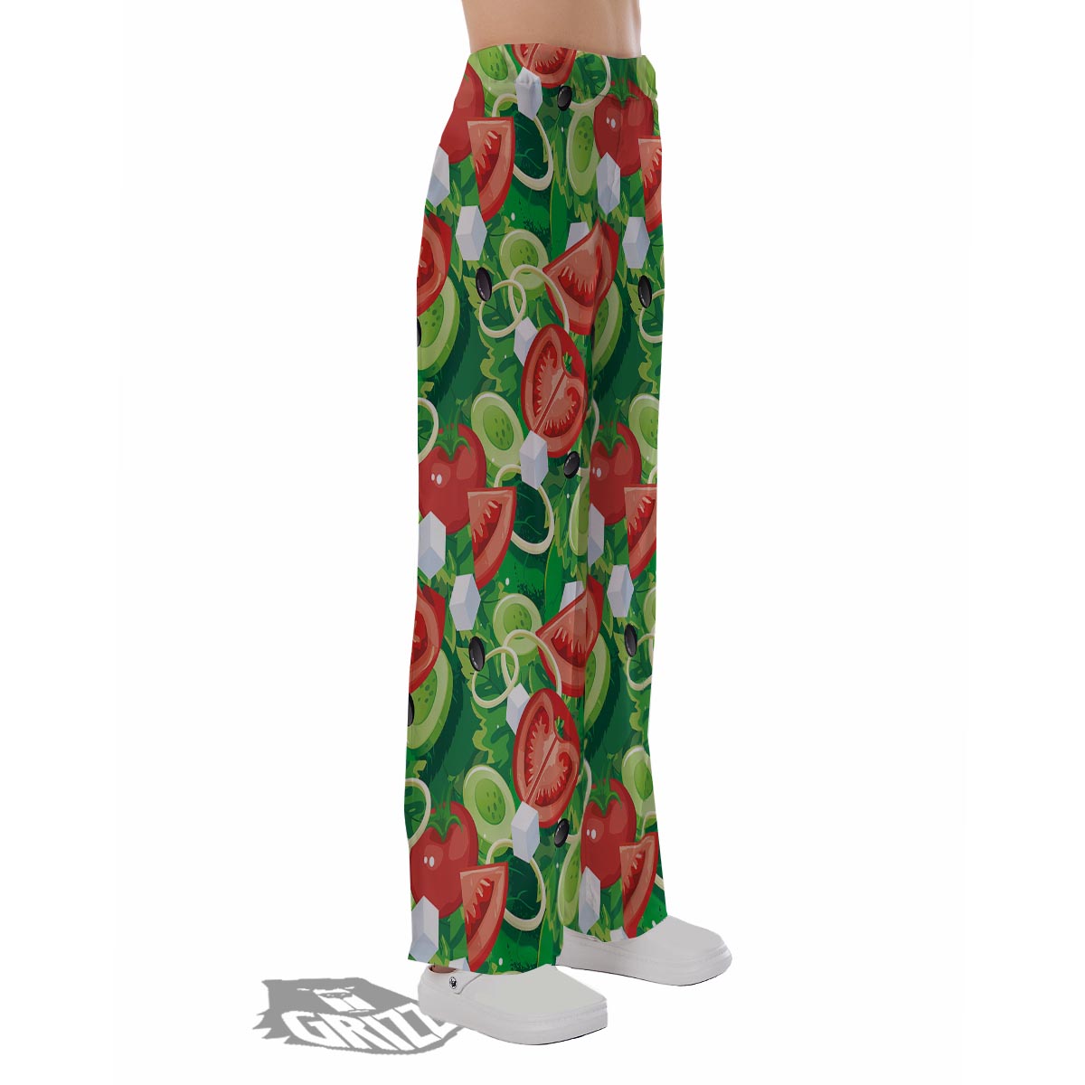 Salad Vegetable Print Pattern Pajama Pants-grizzshop