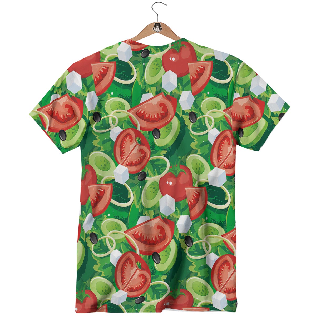 Salad Vegetable Print Pattern T-Shirt-grizzshop