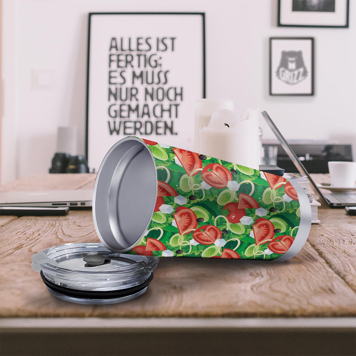Salad Vegetable Print Pattern Tumbler-grizzshop