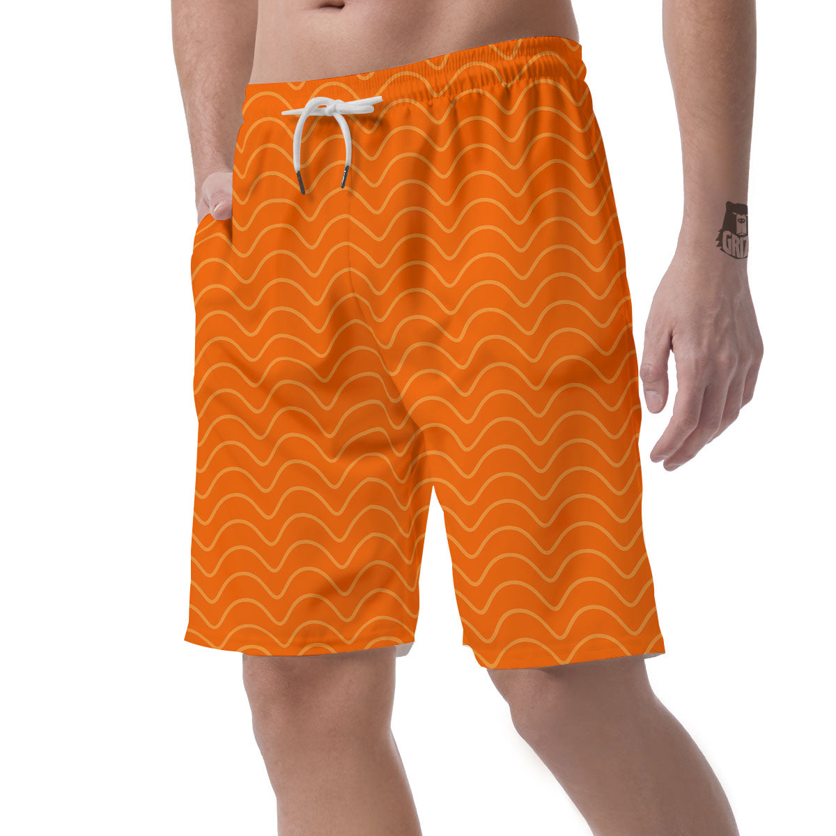 Salmon Fillet Print Men's Shorts-grizzshop