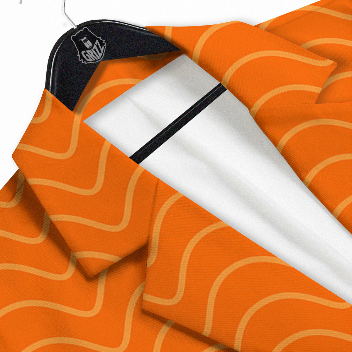 Salmon Fillet Print Men's Sport Coat-grizzshop