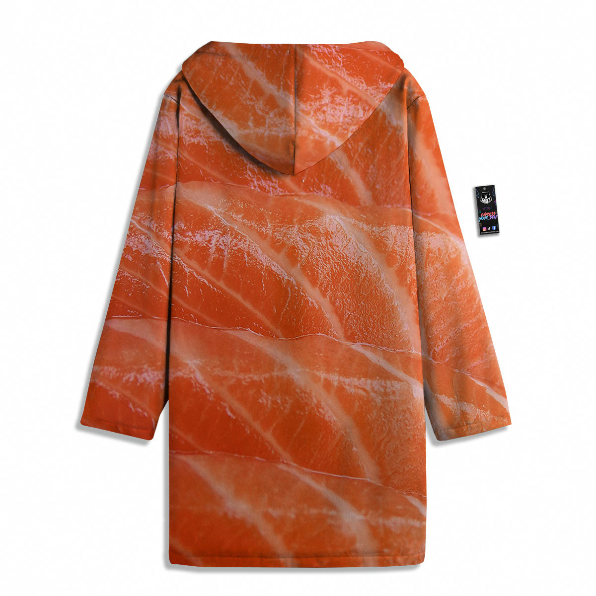 Salmon Print Men's Windbreaker Jacket-grizzshop