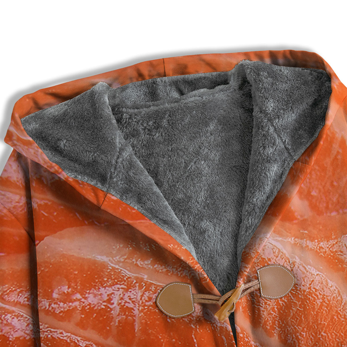 Salmon Print Men's Windbreaker Jacket-grizzshop