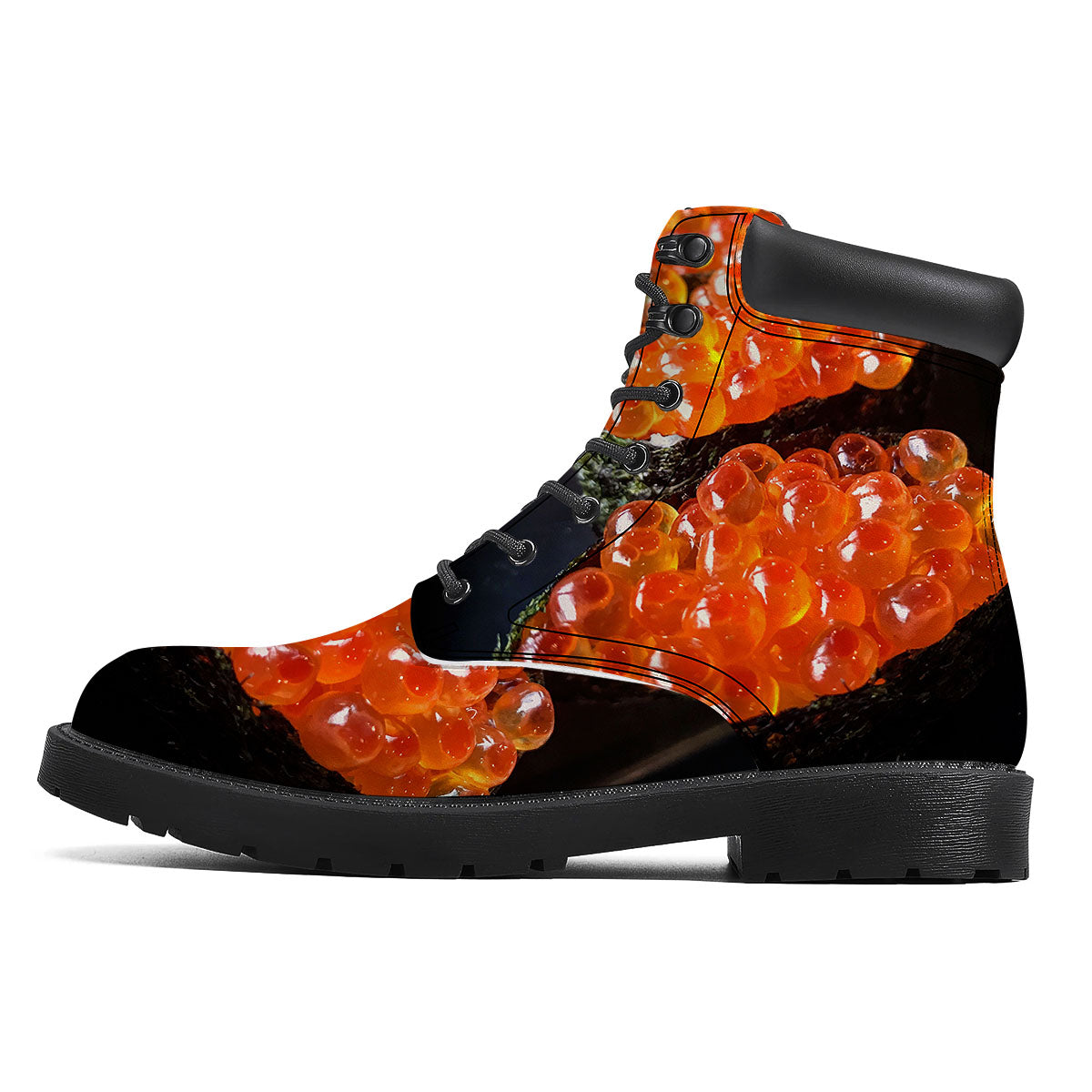 Salmon Roe Sushi Print Boots-grizzshop