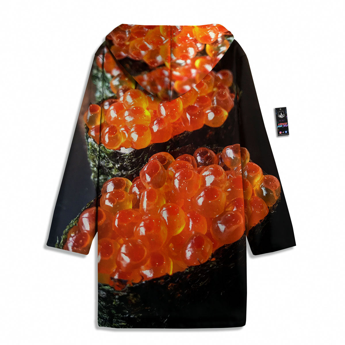Salmon Roe Sushi Print Men's Windbreaker Jacket-grizzshop