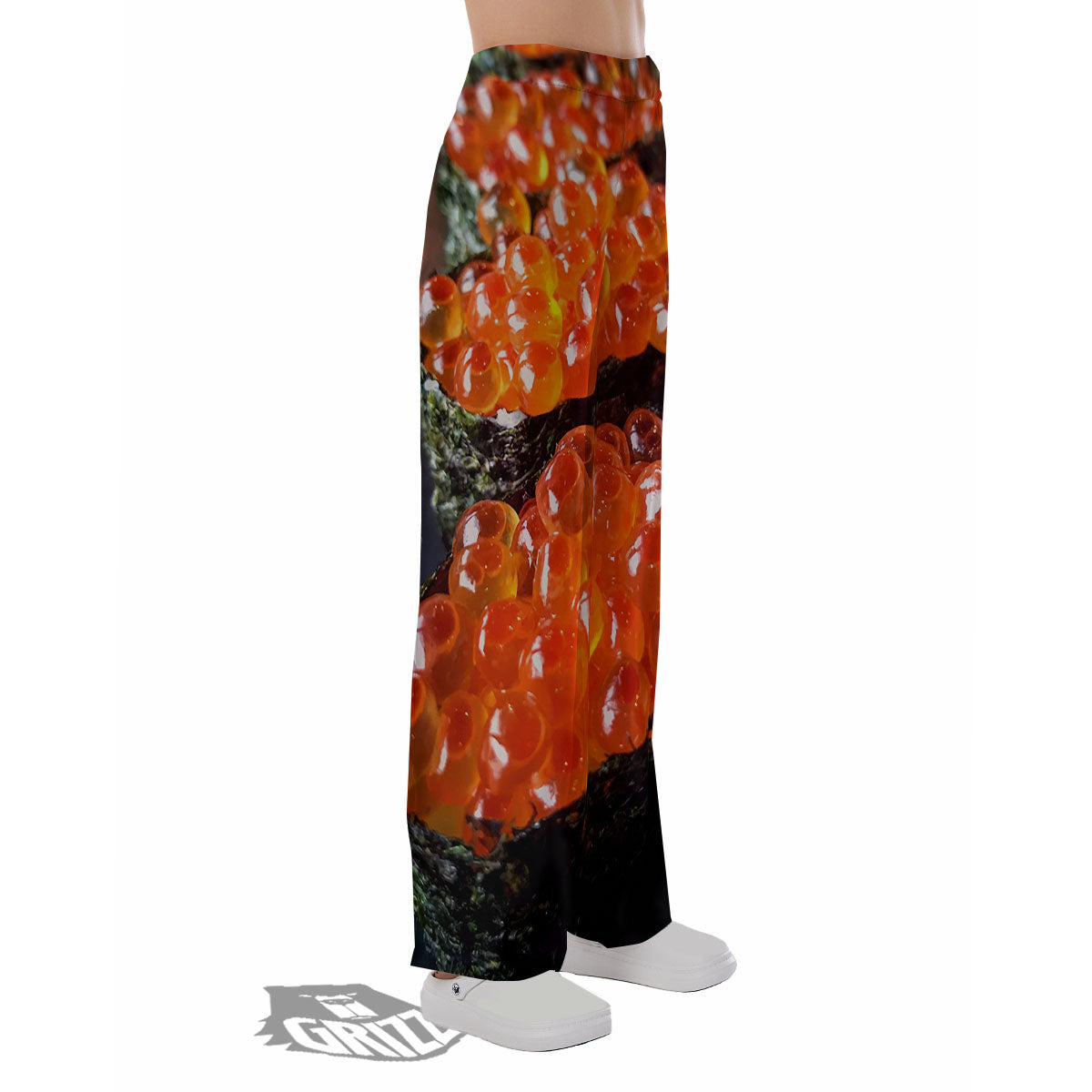 Salmon Roe Sushi Print Pajama Pants-grizzshop