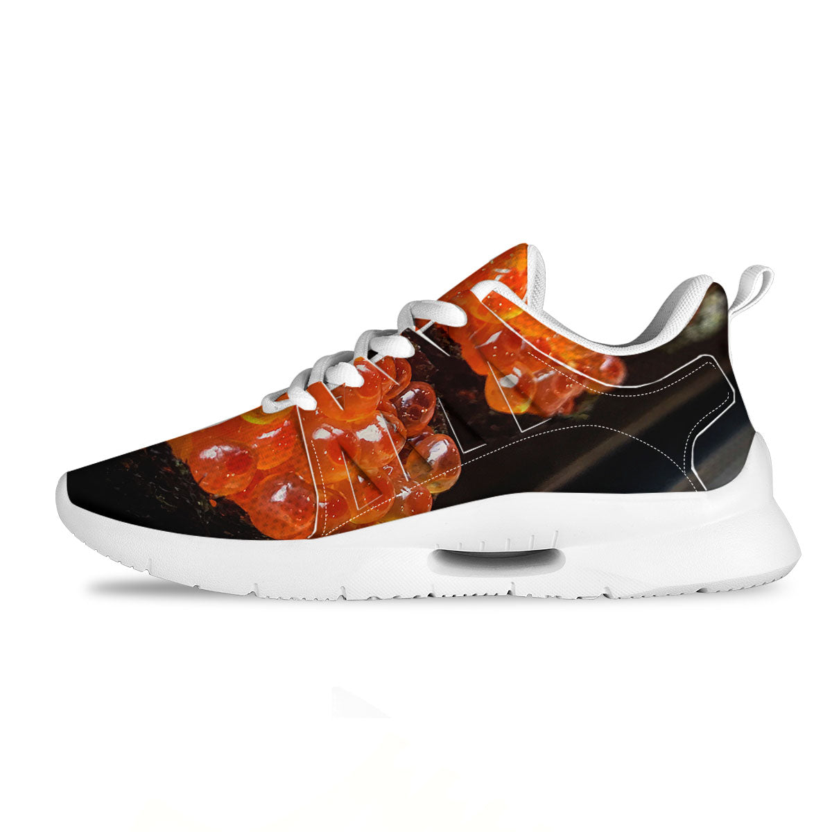 Salmon Roe Sushi Print Tennis Shoes-grizzshop