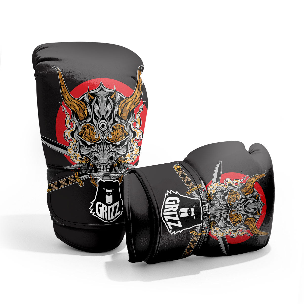 Samurai Demon Print Pro Boxing Glove
