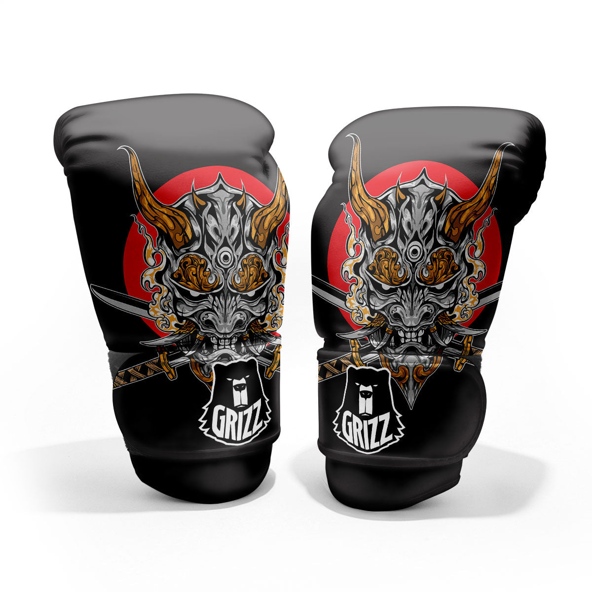 Samurai Demon Print Pro Boxing Glove