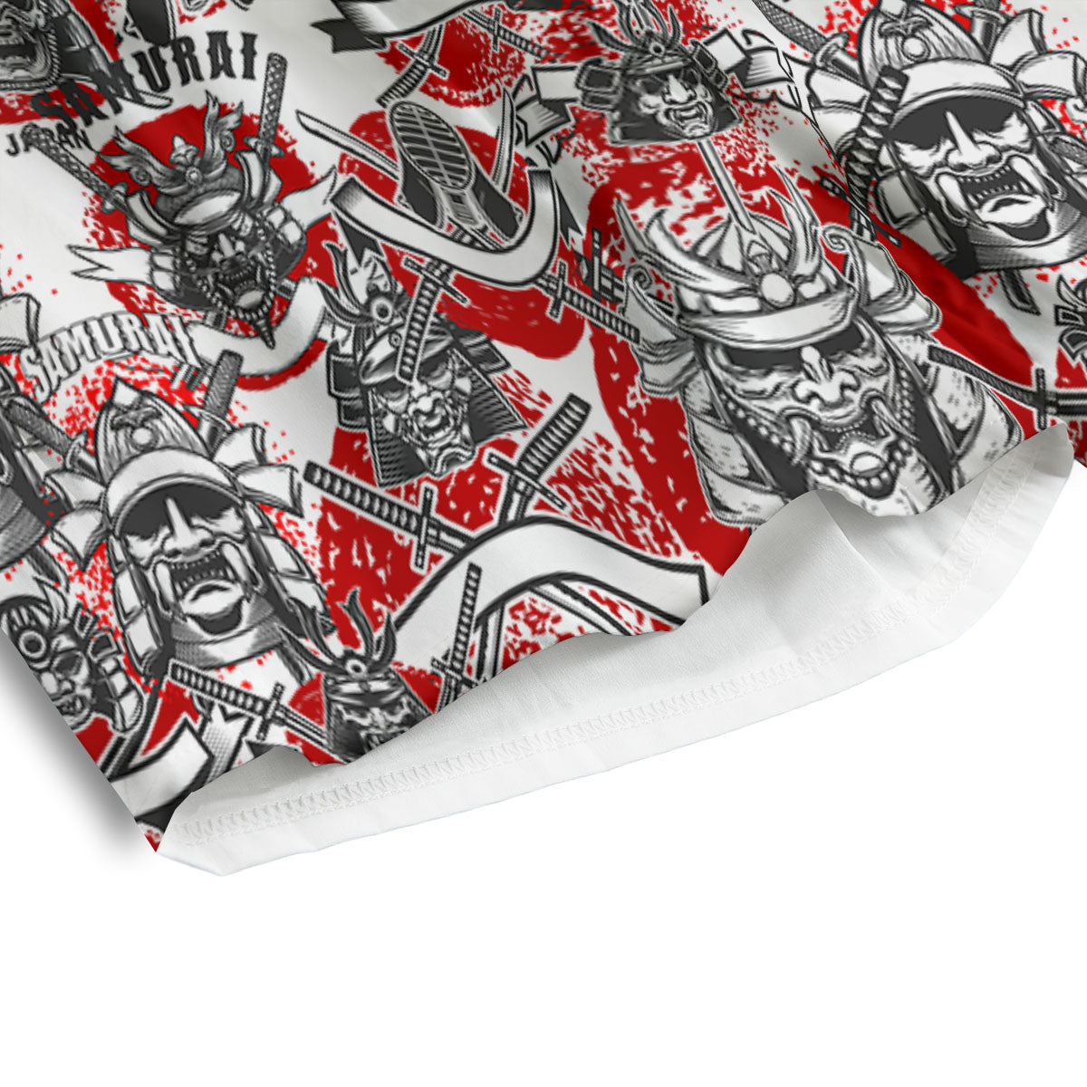 Samurai Japanese Print Pattern Men's Athletic Shorts