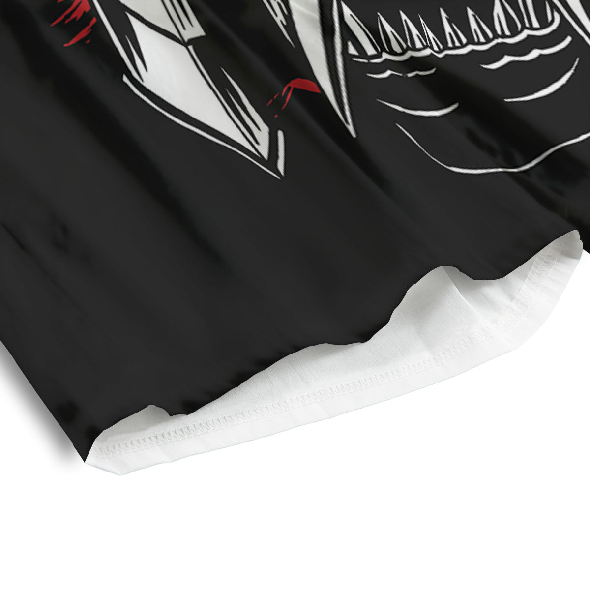 Samurai Mask Old Japanese Print Men's Athletic Shorts