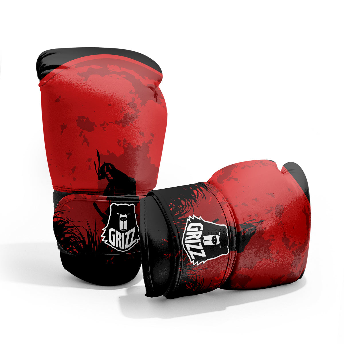 Samurai Red Sun Print Pro Boxing Glove