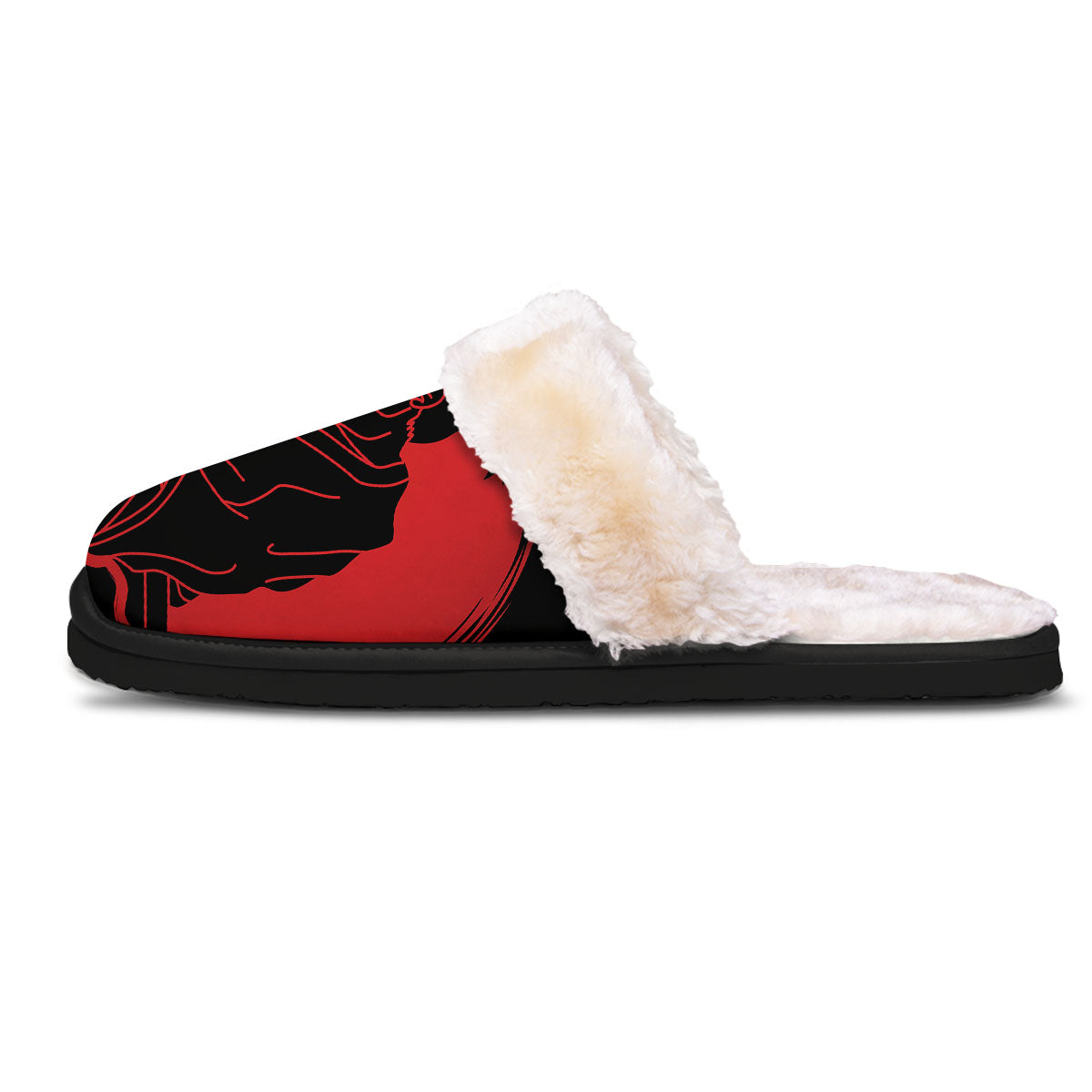 Samurai Red Sunset Print Slippers-grizzshop