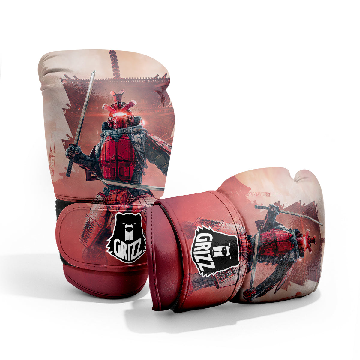 Samurai Robot Print Pro Boxing Glove