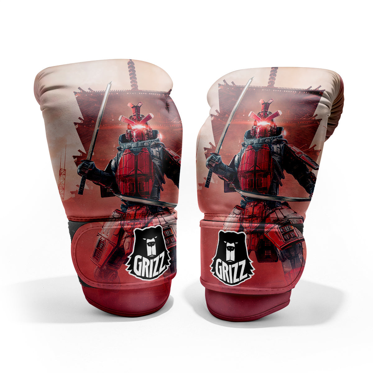 Samurai Robot Print Pro Boxing Glove