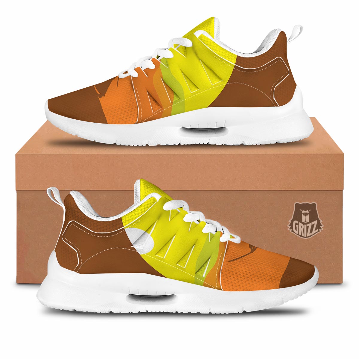 Samurai Sunset Japanese Print Tennis Shoes-grizzshop