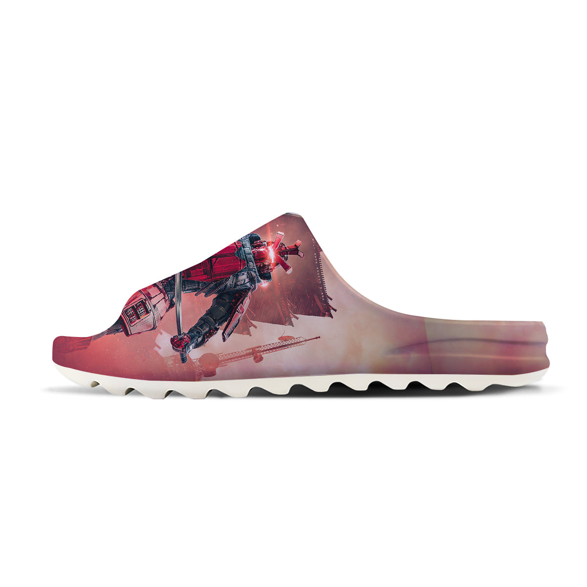 Samurai Robot Print Sandals-grizzshop