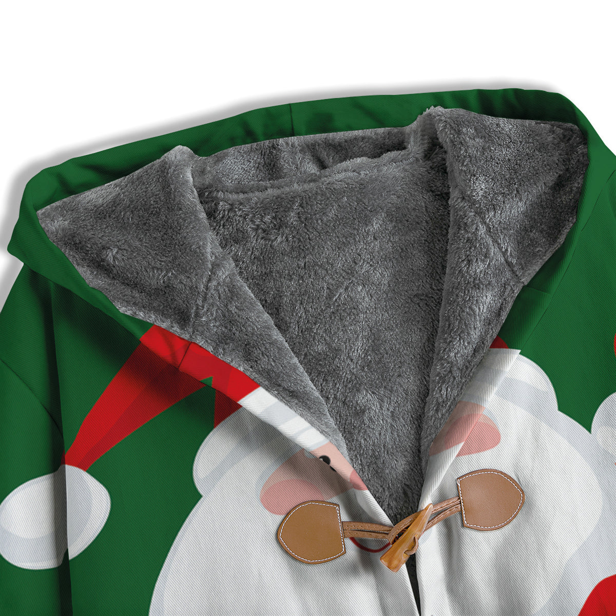 Santa Claus Cartoon Print Men's Windbreaker Jacket-grizzshop