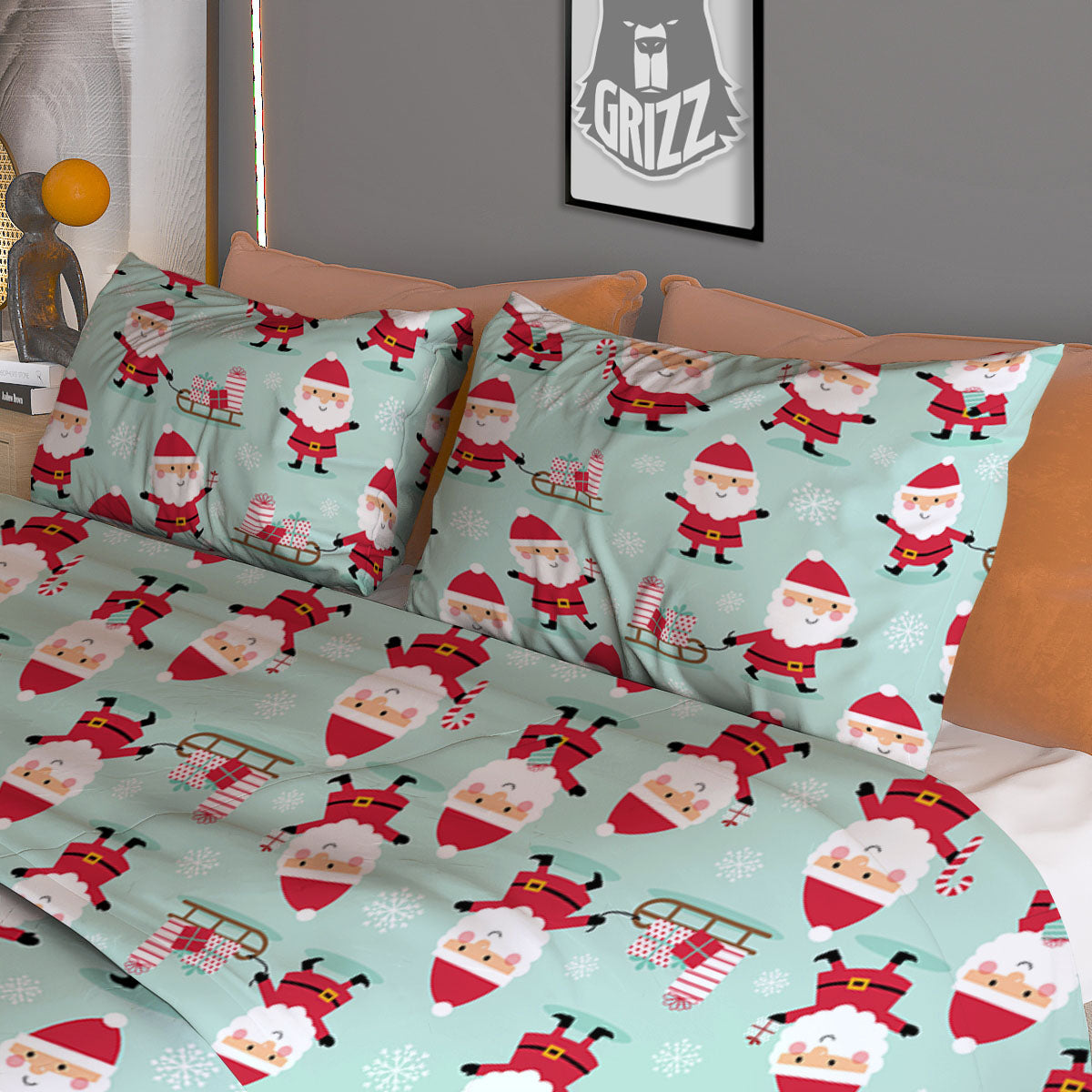 Puppy French Bulldog And Baseball Print Duvet Cover Bedding Set