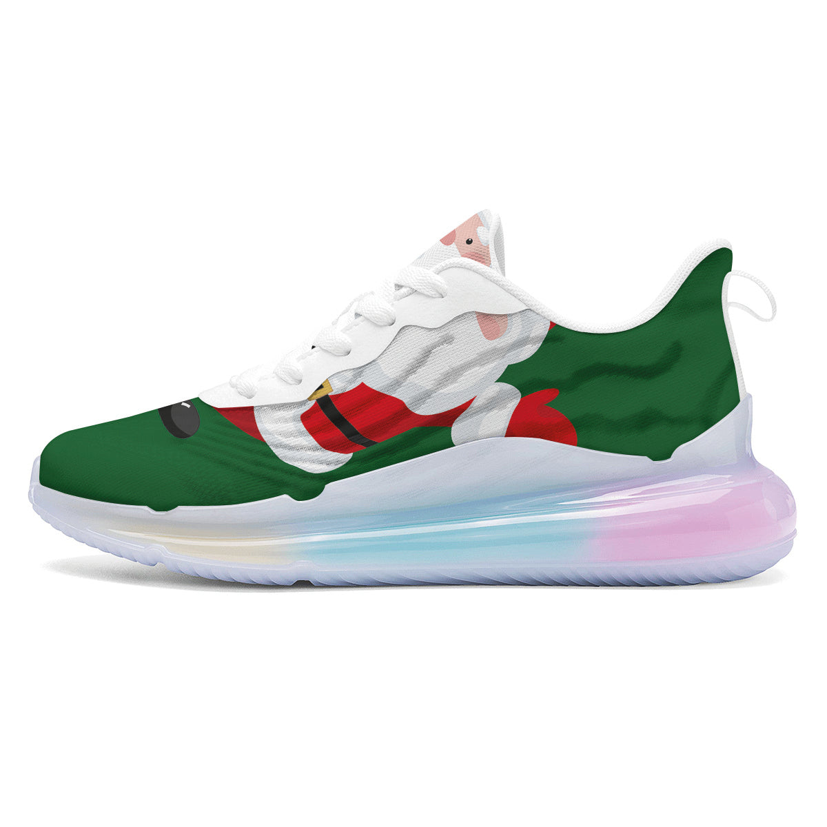 Santa Claus Cartoon Print Running Sneakers-grizzshop