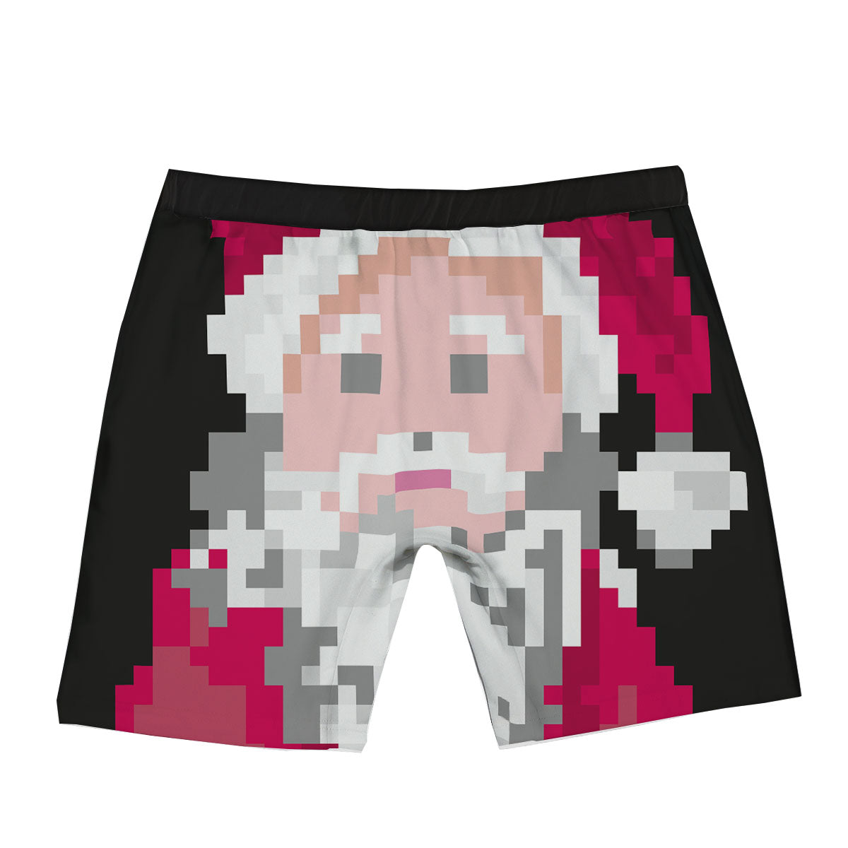 Santa Claus Christmas Pixel Print Boxer Briefs-grizzshop