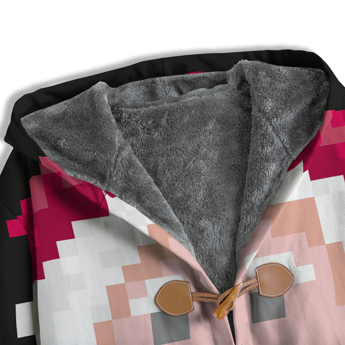 Santa Claus Christmas Pixel Print Men's Windbreaker Jacket-grizzshop