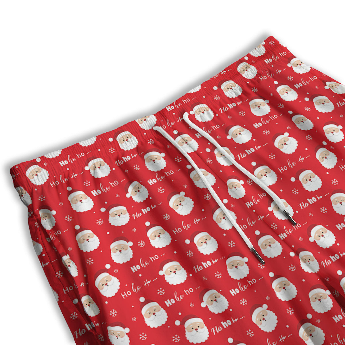 Santa Claus Christmas Print Pattern Men's Athletic Shorts