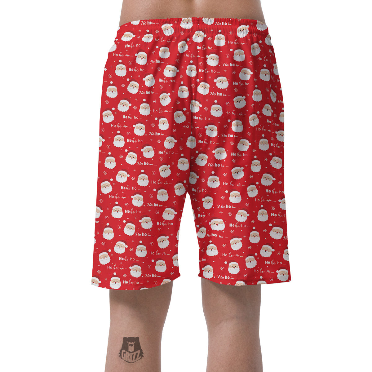 Santa Claus Christmas Print Pattern Men's Shorts-grizzshop