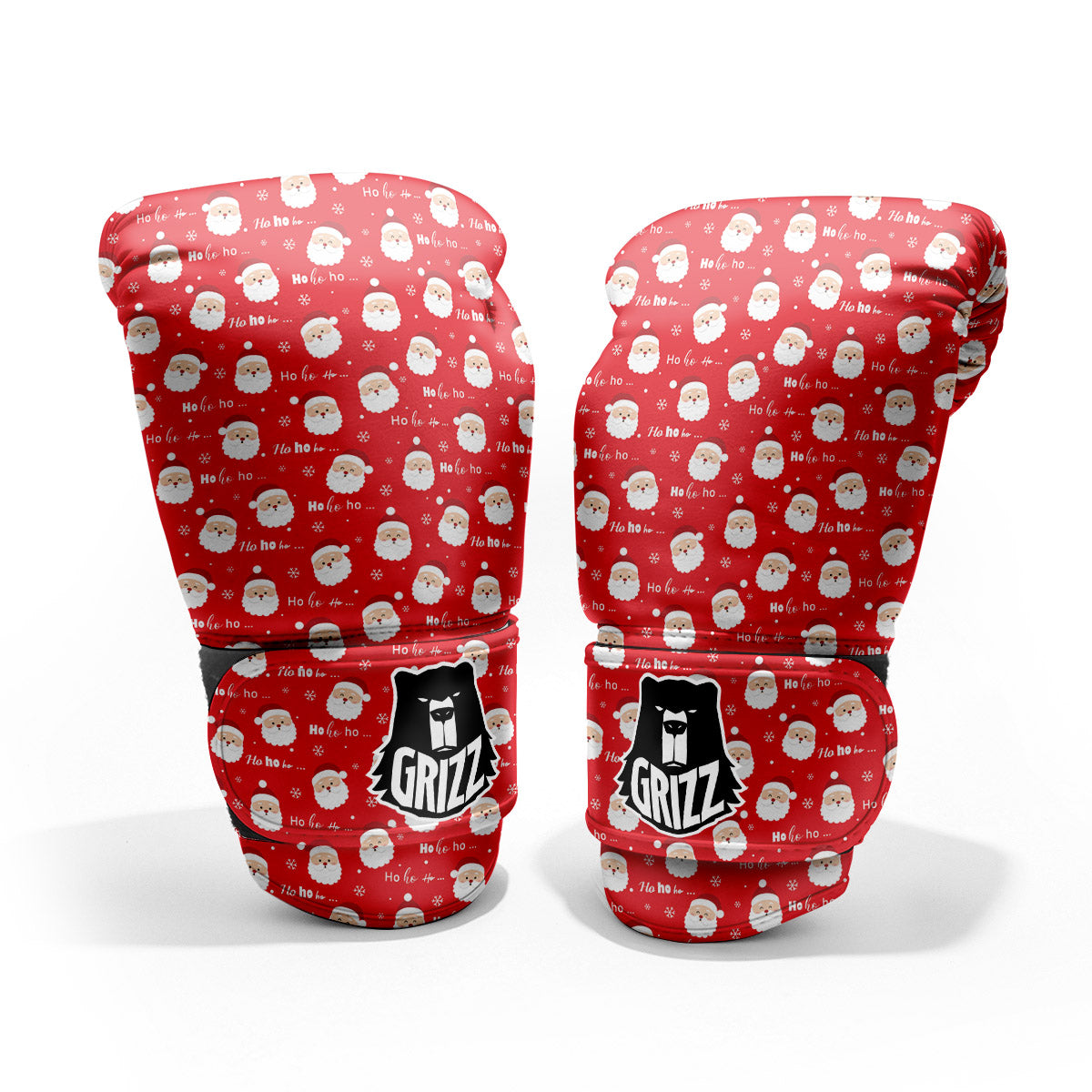 Santa Claus Christmas Print Pattern Pro Boxing Glove