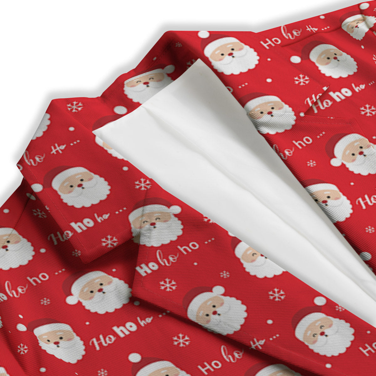 Santa Claus Christmas Print Pattern Women's Blazer-grizzshop