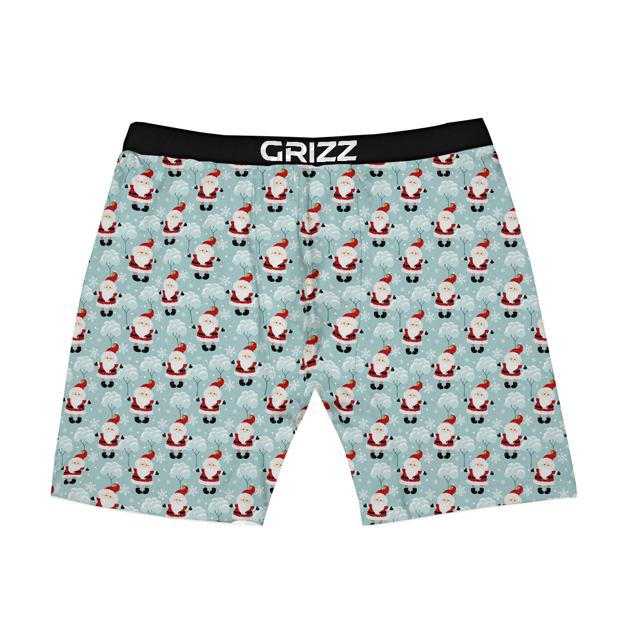 Santa Claus Cute Print Pattern Boxer Briefs-grizzshop
