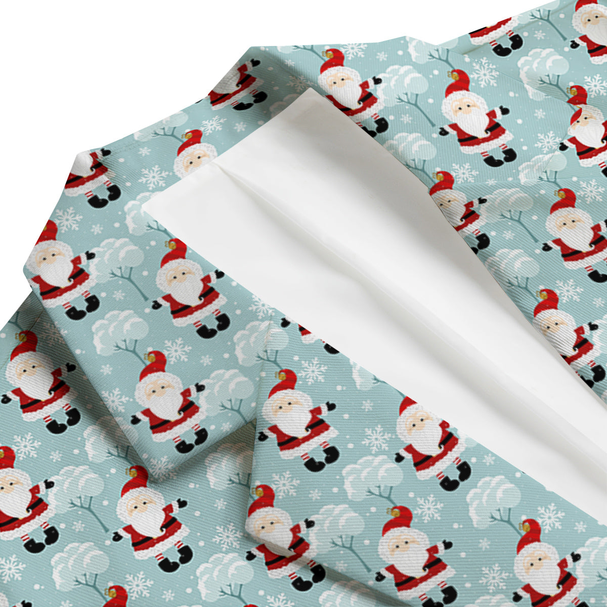 Santa Claus Cute Print Pattern Men's Blazer-grizzshop