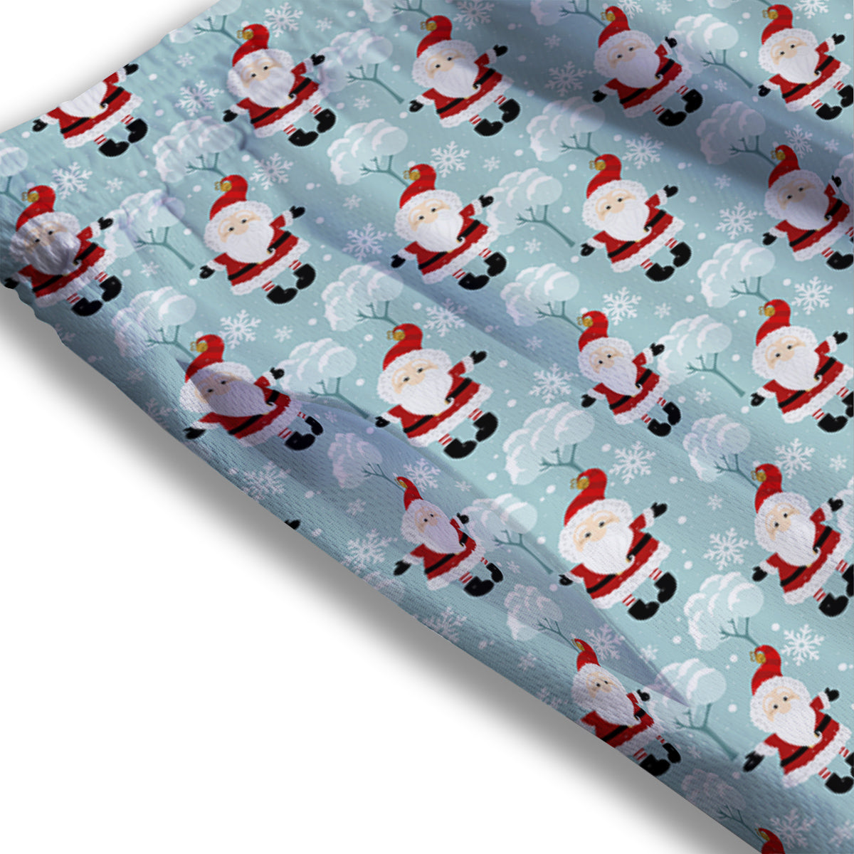 Santa Claus Cute Print Pattern Mesh Shorts