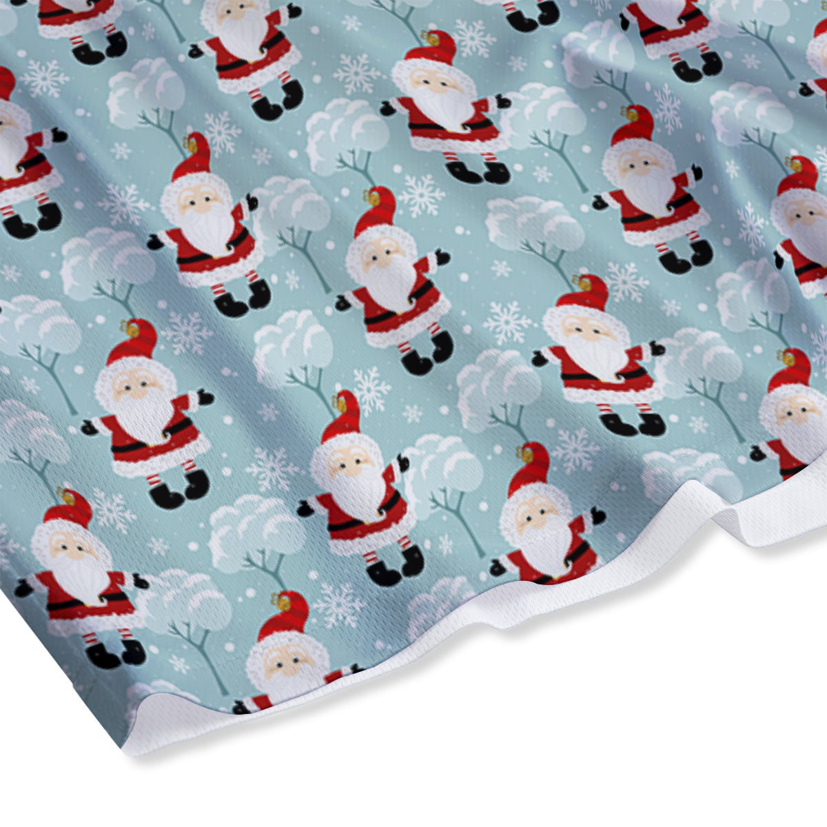 Santa Claus Cute Print Pattern Mesh Shorts