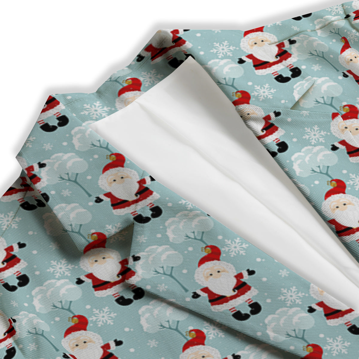 Santa Claus Cute Print Pattern Women's Blazer-grizzshop