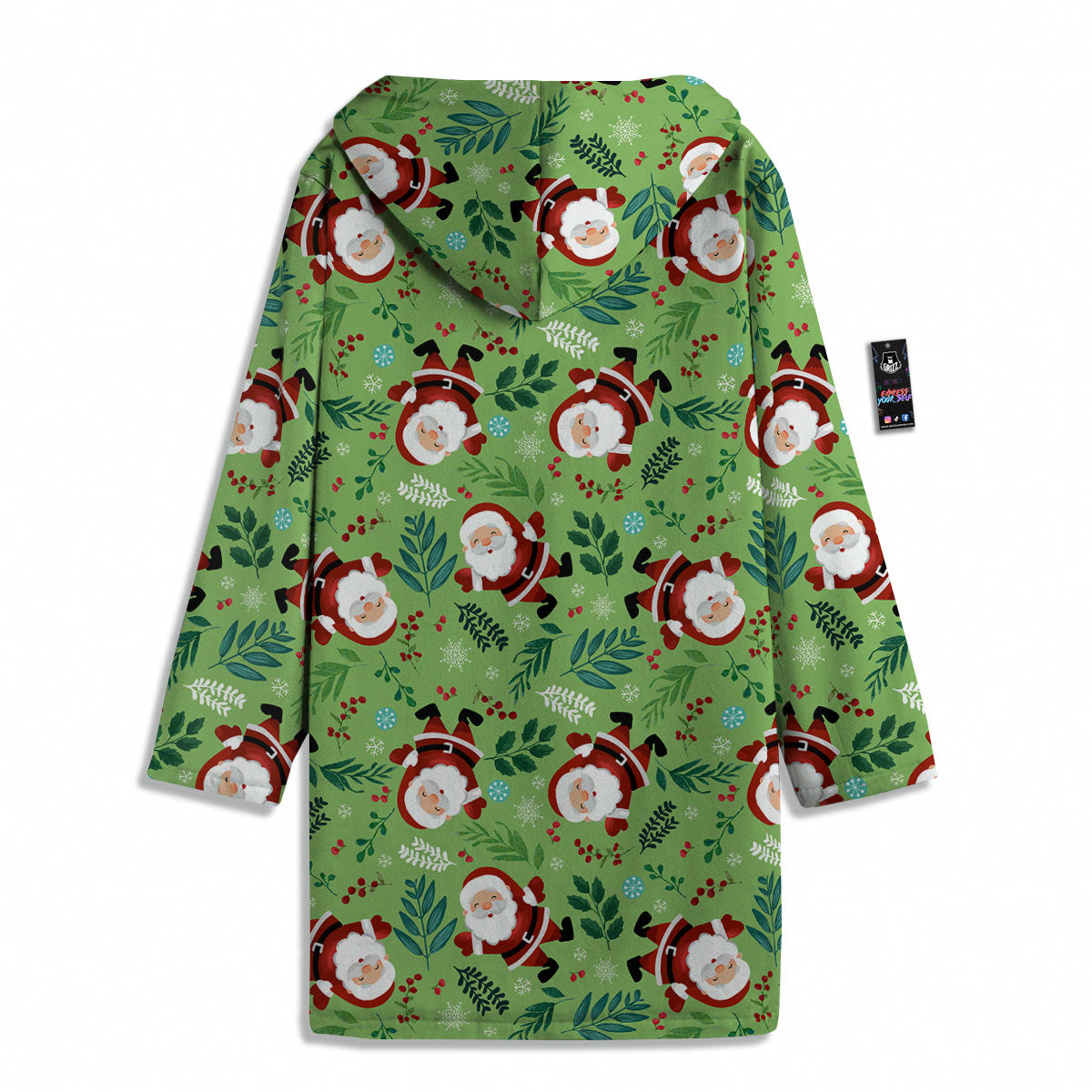 Santa Claus Happy Print Pattern Men's Windbreaker Jacket-grizzshop