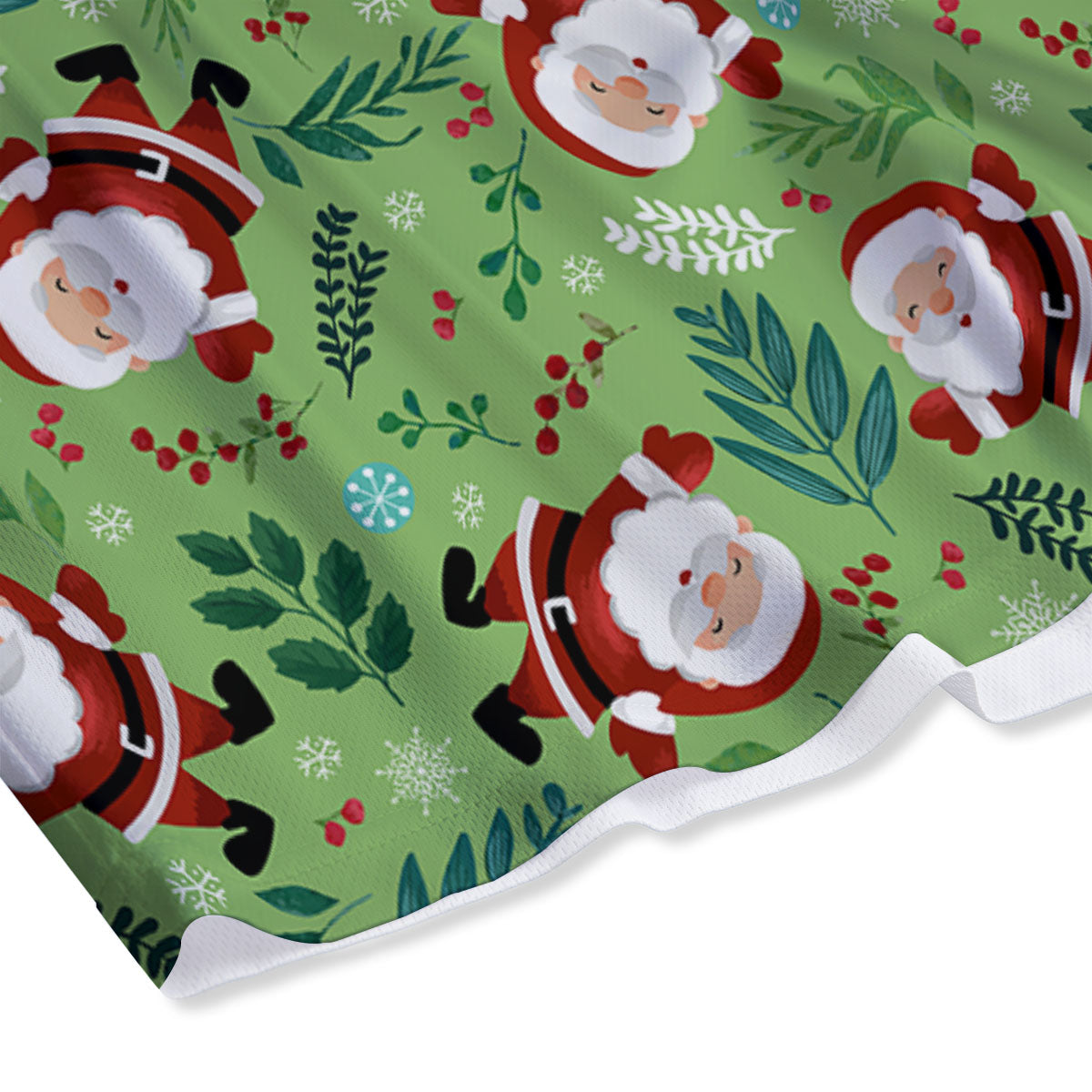 Santa Claus Happy Print Pattern Mesh Shorts