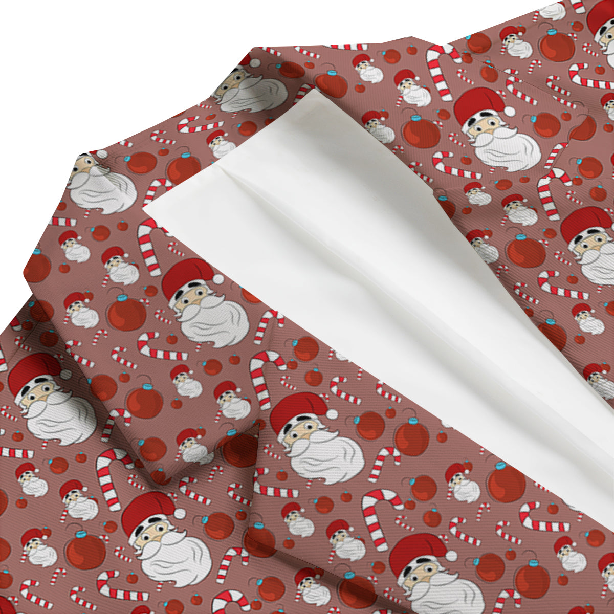 Santa Claus Hat And Candy Print Pattern Men's Blazer-grizzshop