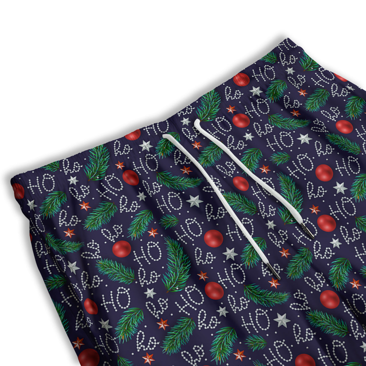 Santa Claus Laugh Christmas Hohoho Print Men's Athletic Shorts