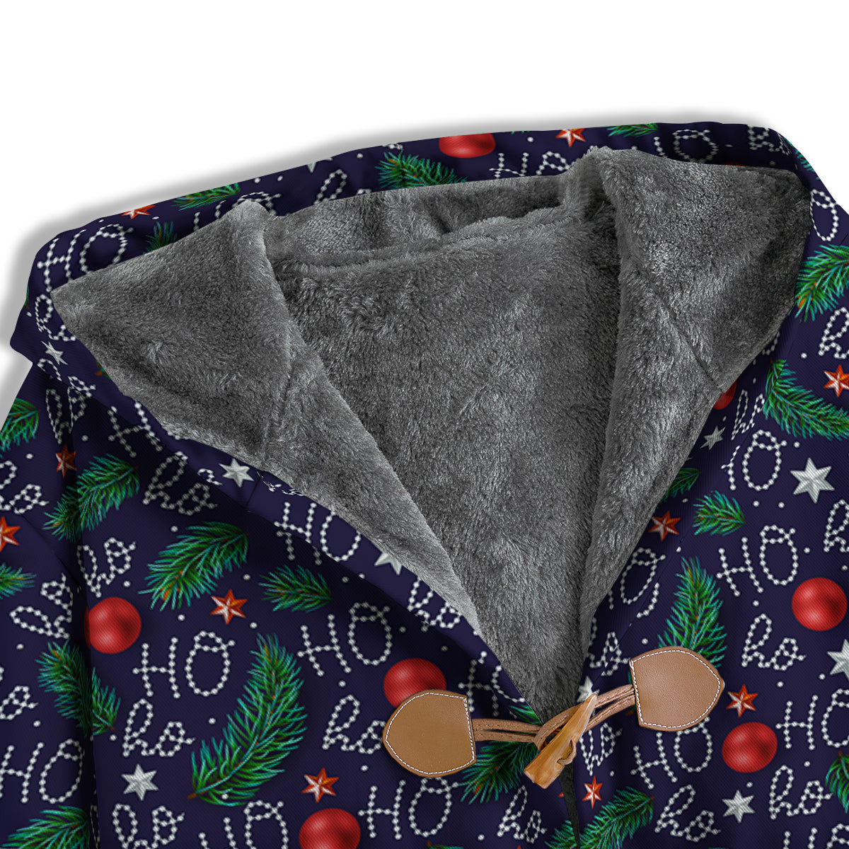 Santa Claus Laugh Christmas Hohoho Print Men's Windbreaker Jacket-grizzshop