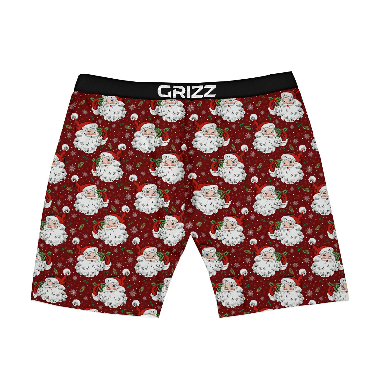 Santa Claus Xmas Print Pattern Boxer Briefs-grizzshop