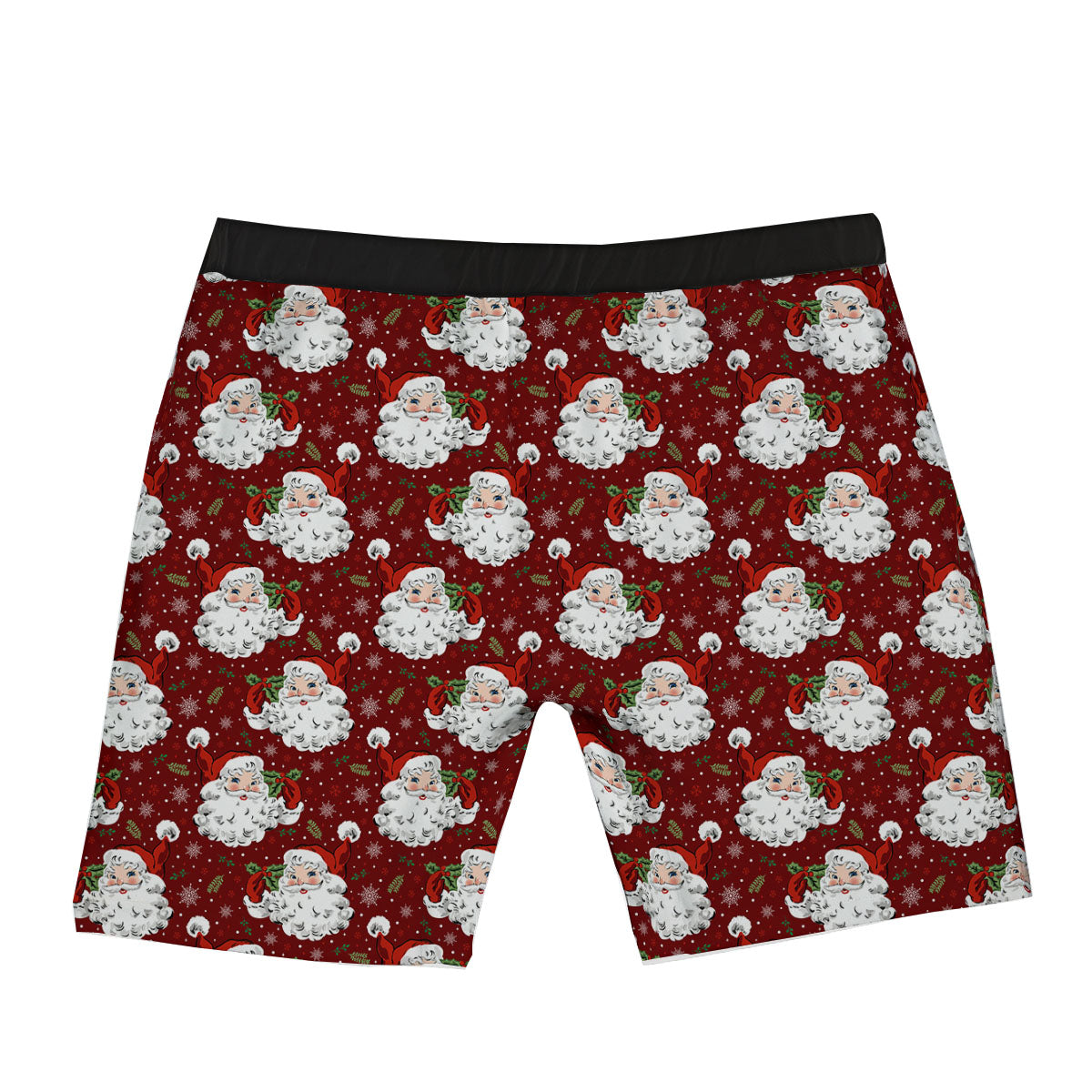 Santa Claus Xmas Print Pattern Boxer Briefs-grizzshop