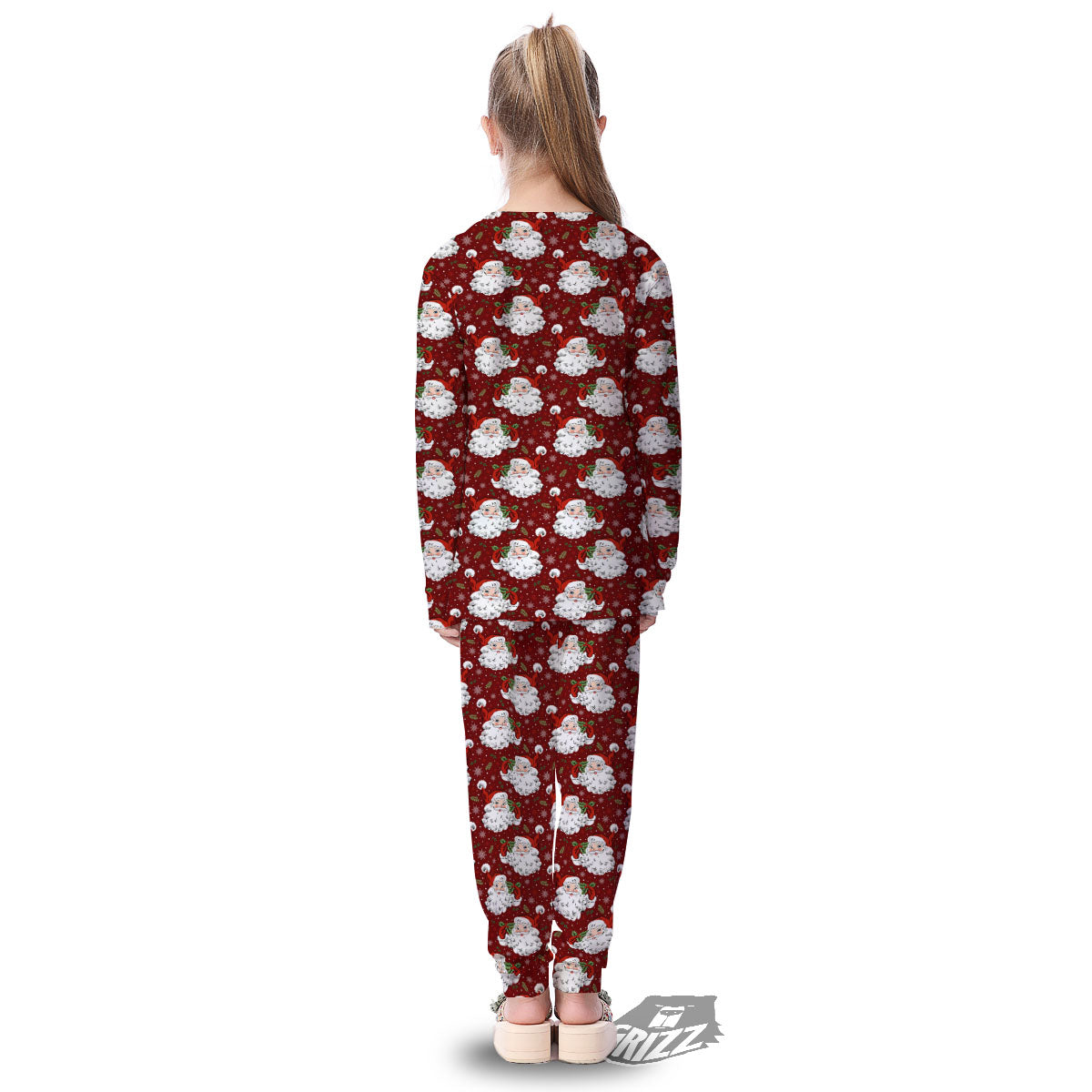 Santa Claus Xmas Print Pattern Kid's Pajamas-grizzshop